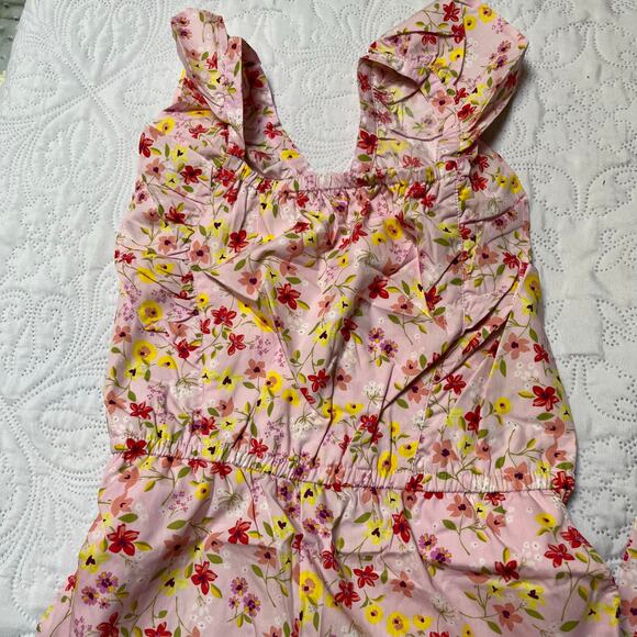 NWT Tea Collection Wandering Wildflowers Flutter Strap Jumpsuit Size 16 - Picture 4 of 5